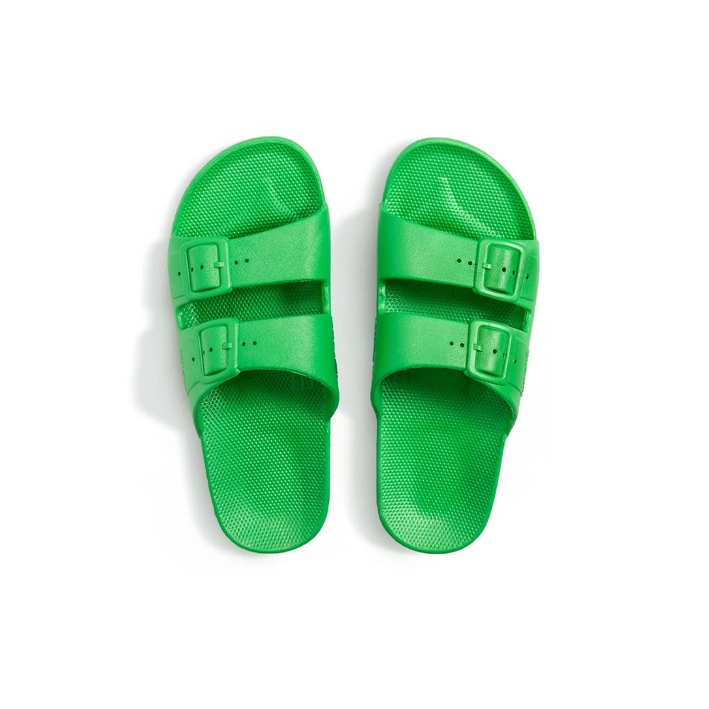 Bright Green Freedom Moses Women's Slides